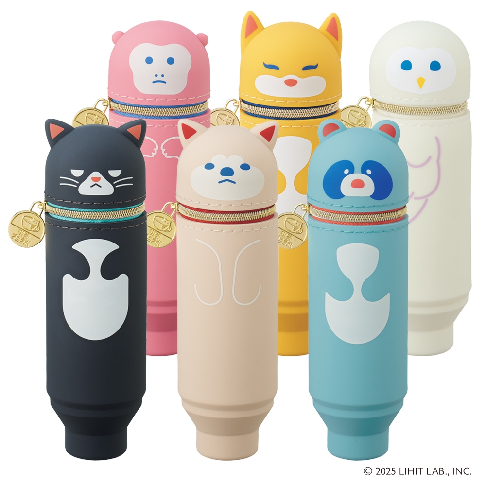 (Limited Edition) LIHIT Cafe Punilabo Stand Pen Case Mini (กระเป๋าซิลิโคนตั้งได้ไซส์มินิ) A-8811 ราคา ถูกที่สุด ดีลบีเคเค
