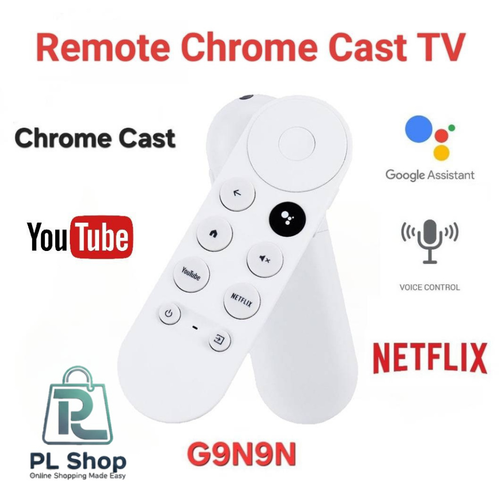 🛵พร้อมส่ง🛵 Remote Control G9N9N สำหรับ Chromecast TV รีโมทคอนโทรลบลูทูธ มีปุ่ม Google TV Voice