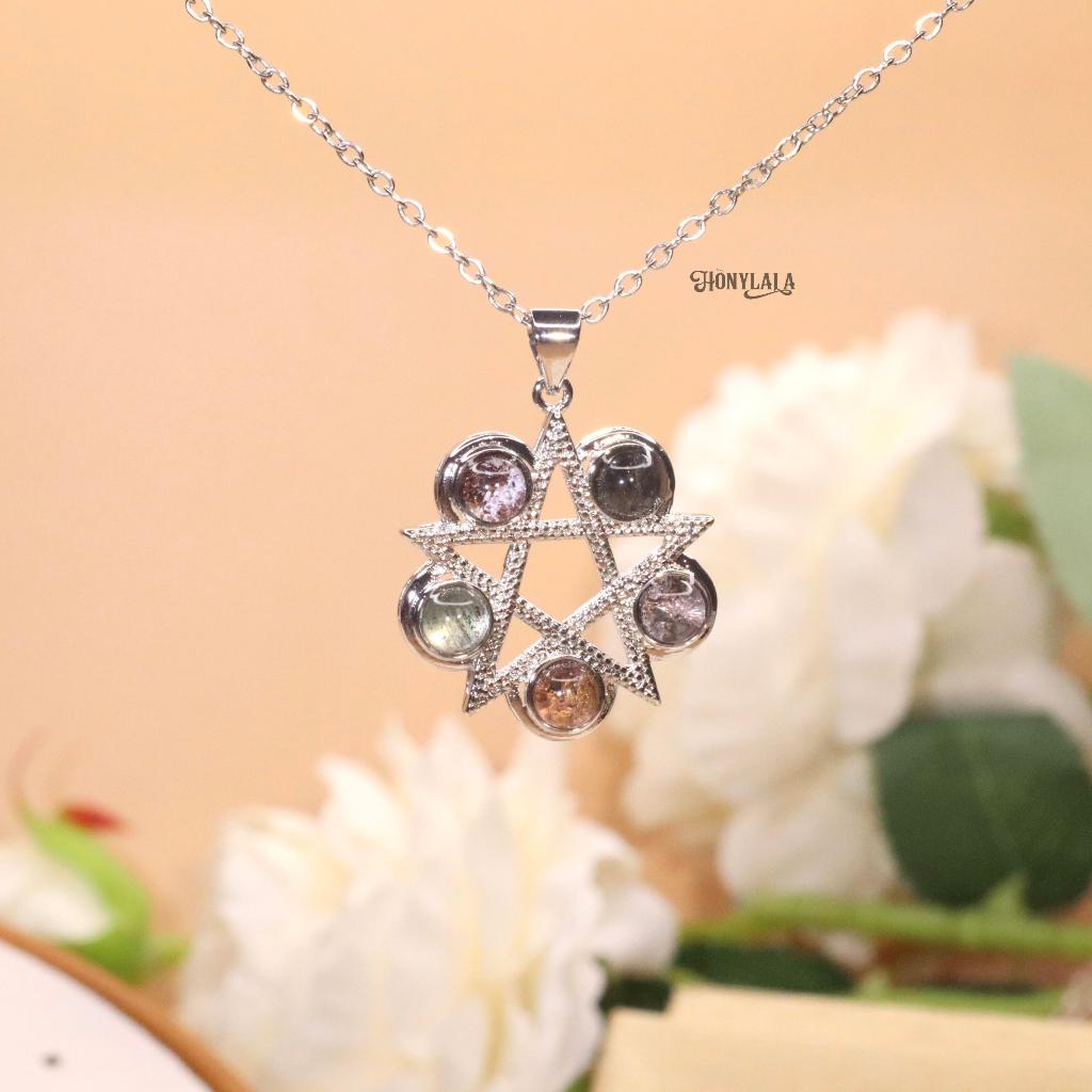 TMN33 | สร้อยคอทัวร์มาลีน พลอยธรรมชาติแท้ ปรับขนาดได้ | ซื้อ 1 แถม 2 แถมกล่องหนัง แถมเครื่องประดับ 1