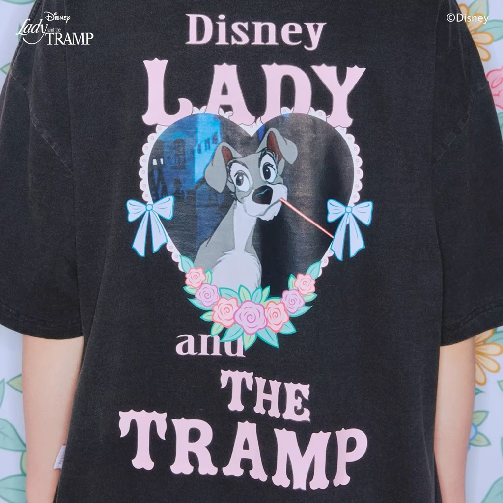New* Endless Holiday เสื้อยืดคอลเลคชั่น lady and the tramp
