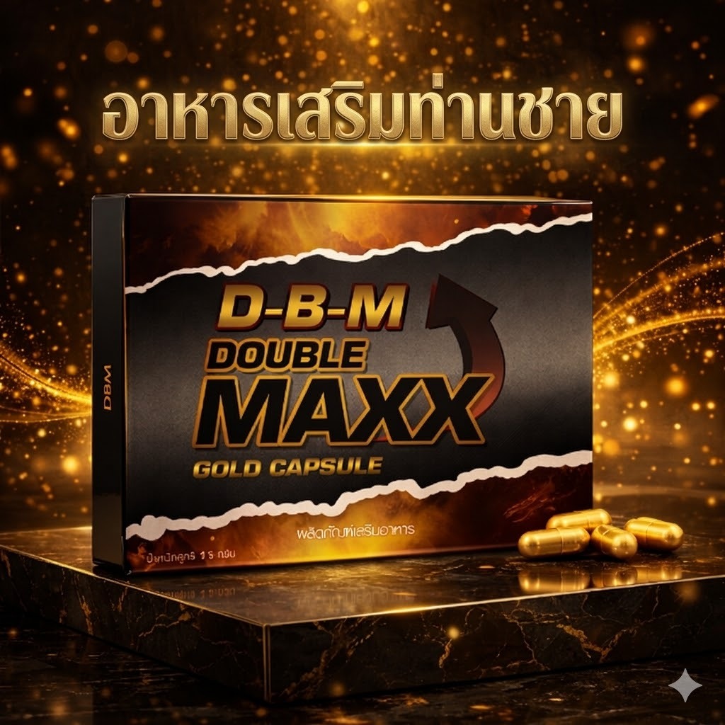 DBM ผลิตภัณฑ์เสริมอาหาร Double Maxx  10 แคปซูล  (1กล่อง =10แคปซูล) ไม่ระบุสินค้าหน้ากล่อง