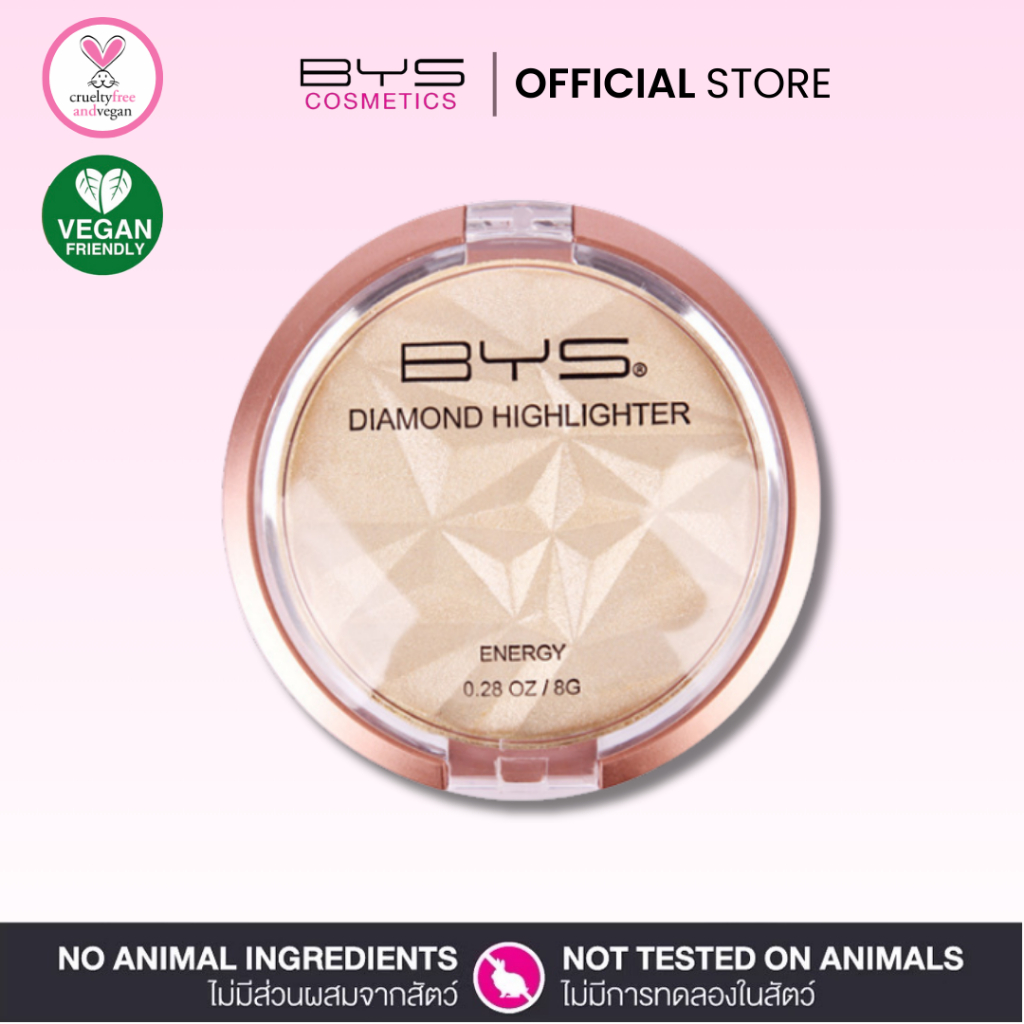 BYS Cosmetics Diamond Highlighter Energy 8 g. (401) ไฮไลต์ประกายสีทอง