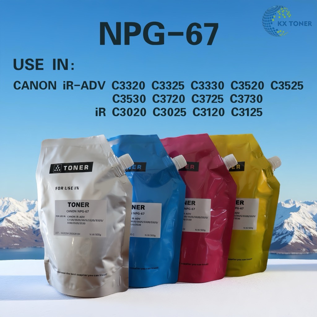 NPG-67 ผงหมึกเติมชุดสี / NPG67/G-67 FOR CANON iR-ADV C3320/3325/3330/3520/3525/3530/3720/3725/3730
