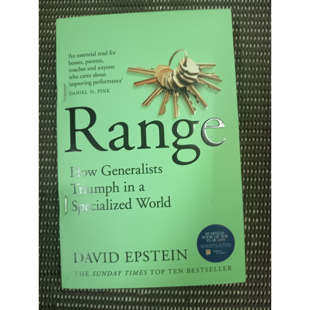 หนังสือ Range: How Generalists Triumph in a Specialized World by David Epstein