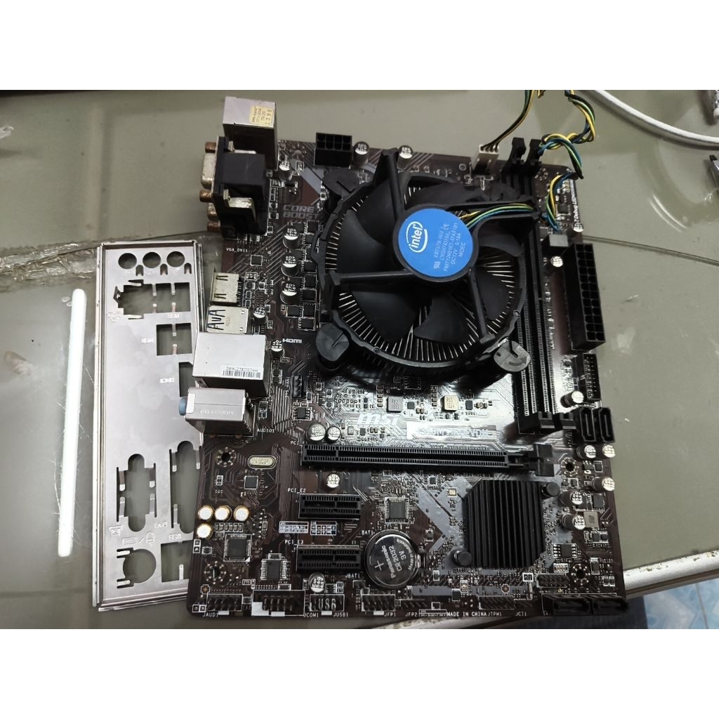 ชุด CPU พร้อมเมนบอร์ด CPU INTEL CORE I3-9100F + เมนบอร์ด MSI H310M PRO VDH RAM/DDR4+ฝาเมนบอร์ด