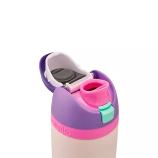 Owala Kids' FreeSip 16oz กระบอกน้ำเก็บความเย็นสำหรับเด็ก 16 ออนซ์ สแตนเลส สตีล เก็บเย็น 24 ชั่วโมง