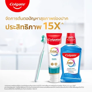 ยาสีฟัน คอลเกต โททอล เอนนาเมล สเตรนท์ 150 กรัม Colgate Total Enamel Strength Toothpaste 150g [แพ็ค x6,x8]