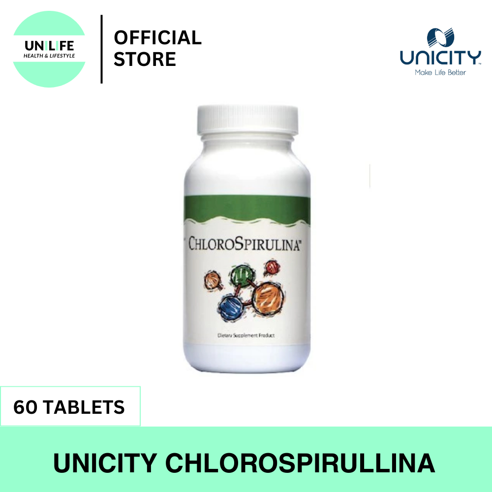 Unicity ยูนิซิตี้ Chlorospirulina สาหร่าย Chloro Spirulina แท้ 💯 60 เม็ด