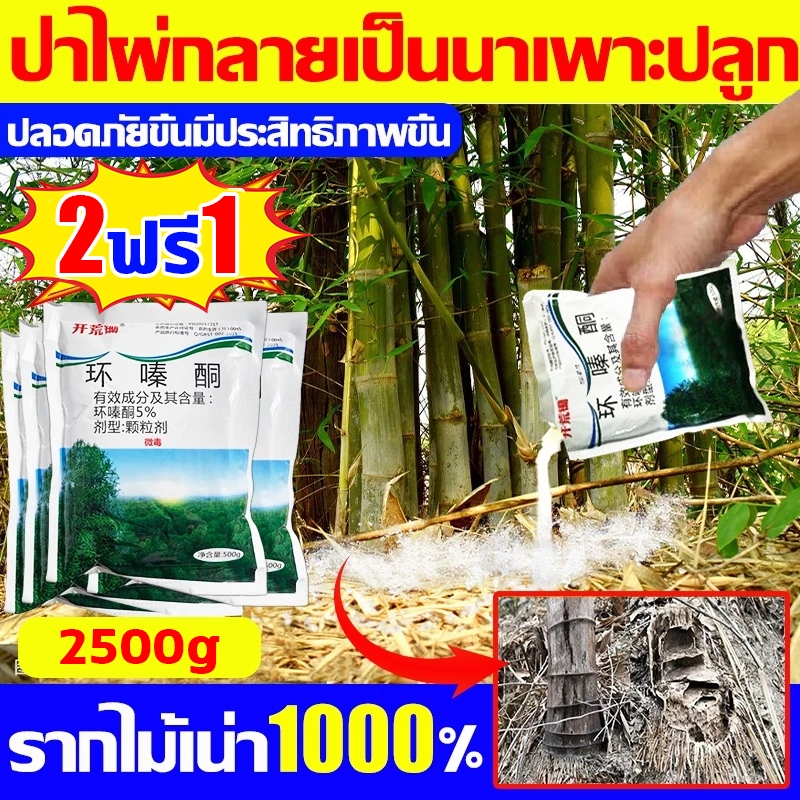 กำจัดต้นไม้และไม้ไผ่ให้หมดสิ้น ยาฆ่าต้นไม้ ยาฆ่าไผ่ ยาฆ่าต้นไผ่ ผงฆ่ากอไผ่ ยาฆ่ากอไผ่ ยาฆ่าตอไม้ 500g