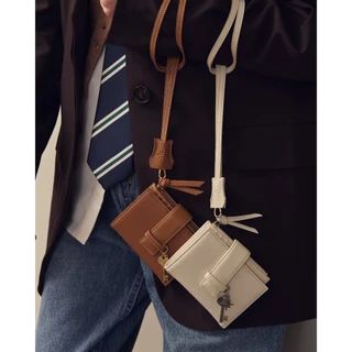 GLISS - GIGLIO WALLET WITH STRAP กระเป๋าสตางค์ มีสายห้อยคอถอดออกได้ ใบเล็ก เบาบาง มีช่องใส่ธนบัตร เหรียญ และบัตร 10-12 ใ