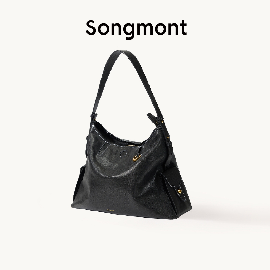 Songmont Medium Yore Hobo Bag กระเป๋าหนังสำหรับผู้หญิงและผู้ชาย ขนาดกลาง