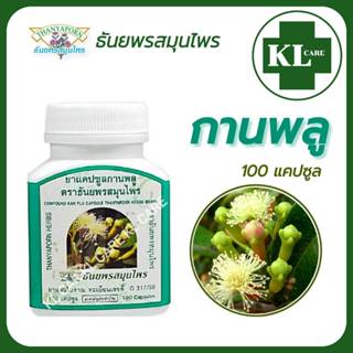 ยาสมุนไพร กานพลู ประสะกานพลู บำรุงธาตุ ธันยพรสมุนไพร 100 แคป…