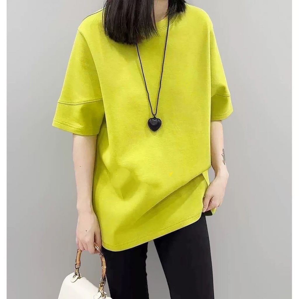 เสื้อยืด Oversized สไตล์เกาหลี ดีเทลแขนเย็บเก๋ๆ ไม่ซ้ำใครเนื้อผ้า Cotton Nano เกรดพรีเมียม นุ่มมมม... ใส่สบายขั้นสุด💃