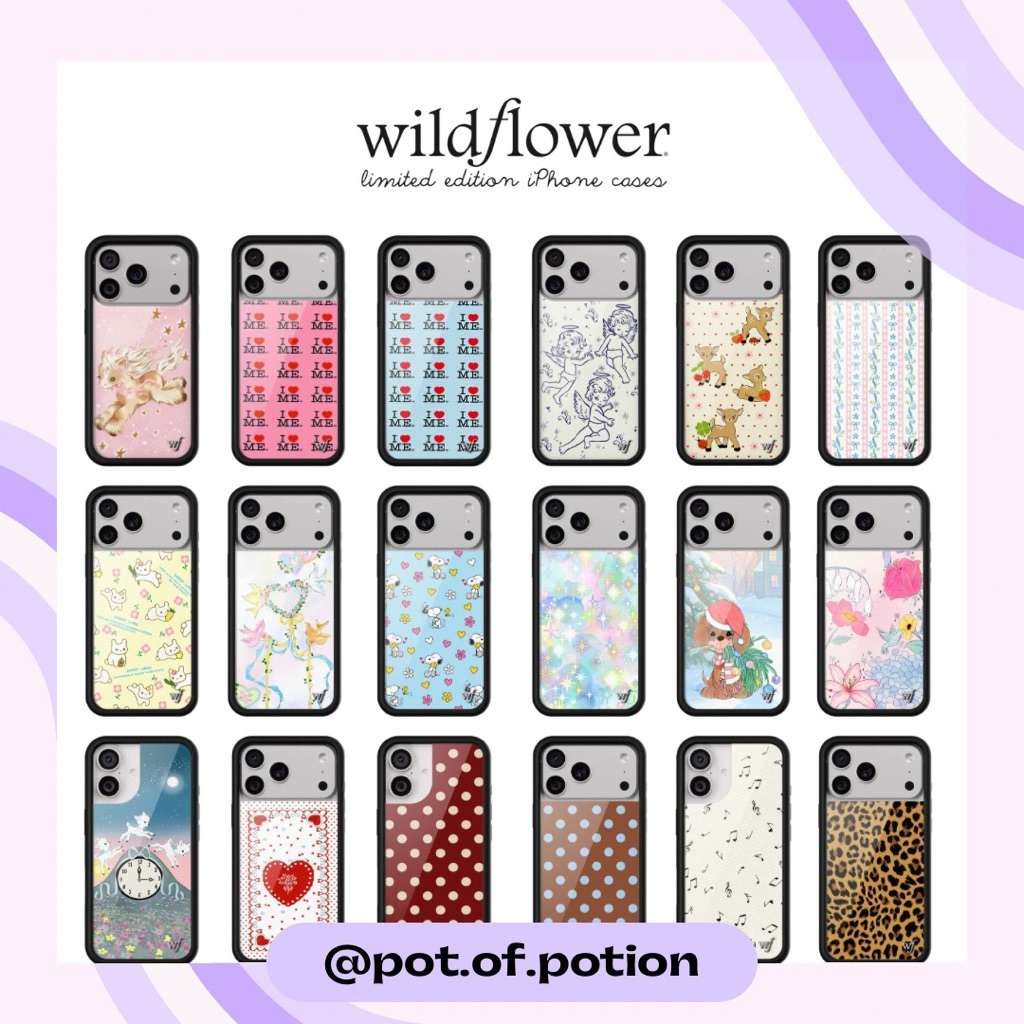 พร้อมส่ง Wildflower — iPhone case ( 17 ทุกรุ่น Pro Max , Pro , Air )