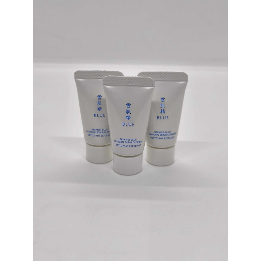 🖤 KOSÉ SEKKISEI BLUE Charcoal Scrub Cleanser 5.5ml 🖤