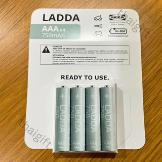 ถ่านชาร์จ IKEA อิเกีย ที่ชาร์จถ่าน แบตเตอรี่ชาร์จไฟ AA และ AAA Rechargable Battery LADDA STENKOL