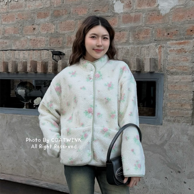 Coatwink🌸🍃Princess fleece Jacket / ใส่ได้ 2 ด้าน / แจ็คเก๊ตขนแกะ สไตล์เกาหลี น่ารักมาก