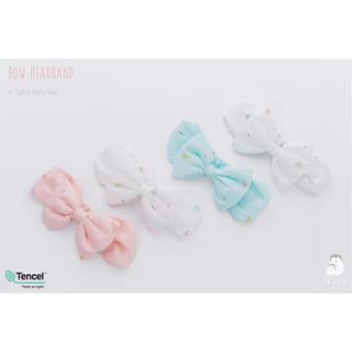 Iflin Baby - ที่คาดผมโบว์ สำหรับเด็กอ่อน - Bow Headband - โบว์ใหญ่นุ่มๆ ใช้ได้ตั้งแต่แรกเกิด