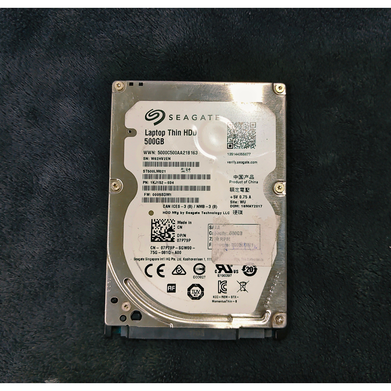 ฮาร์ดดิสก์ HDD 2.5 seagate 7200RPM (500GB) สินค้ามือ 2