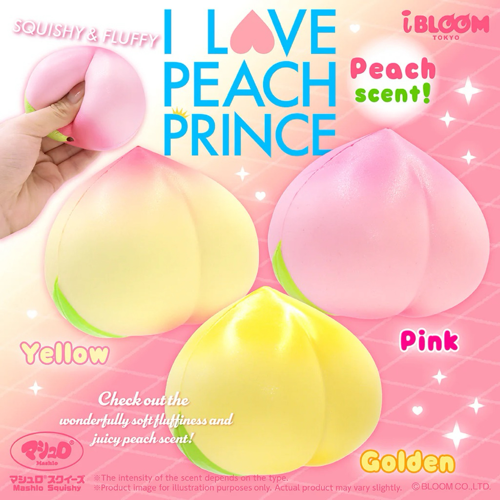 [ พร้อมส่ง ] iBloom I Love Peach Prince Squishy / Peach iBloom / พีชไอบลูม มือ1