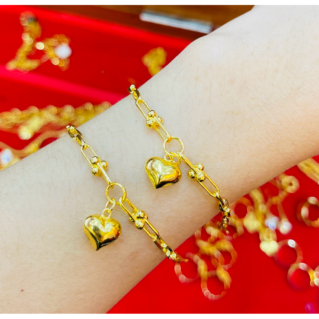 KMDGOLD สร้อยข้อมือ1สลึง  ทองแท้พร้อมใบรับประกัน