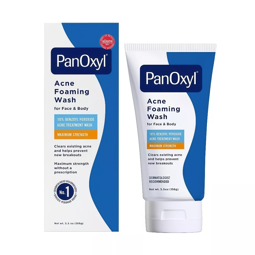 PanOxyl Foaming Wash 156g 10% Benzoyl Peroxide 156gทําความสะอาด ไวท์เทนนิ่ง เจนเทิลสกิน โฟมทำความสะอ