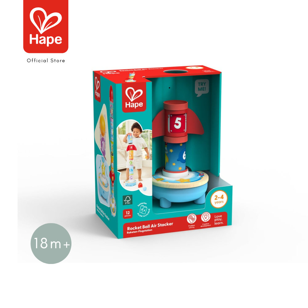 Hape - Rocket Ball Air Stacker จรวดเป่าลูกบอล 18M+ รูปที่ 8