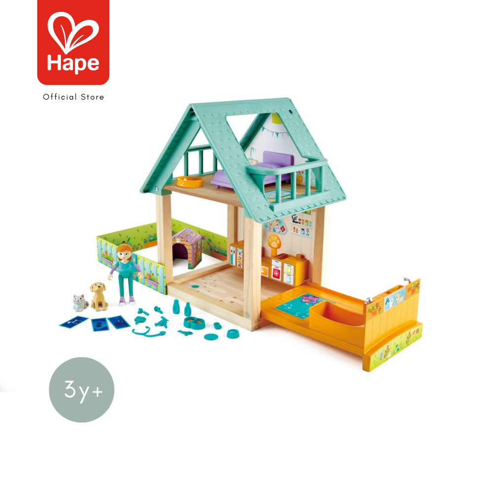 Hape - Furry Friend Vet Set คลินิกรักษาเพื่อนขนปุย 3Y+