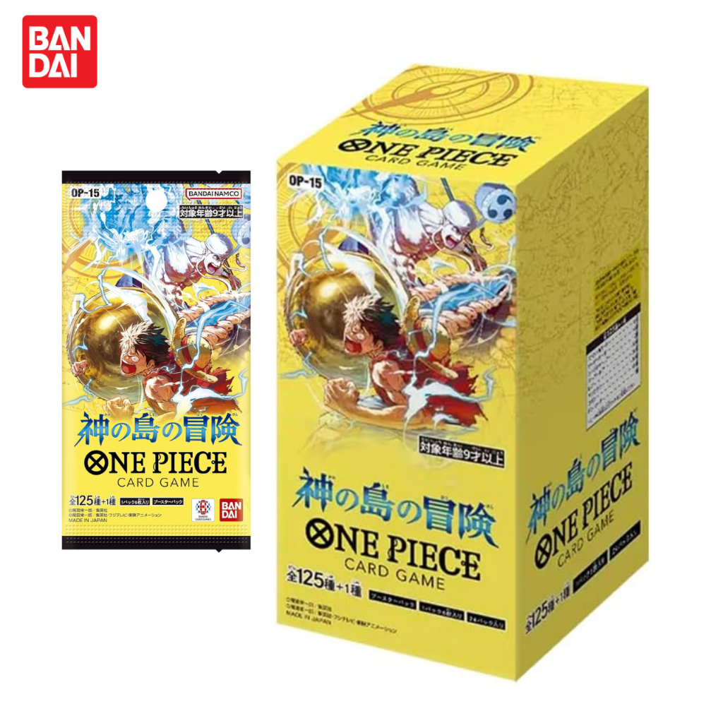 การ์ดเกมสะสม บูสเตอร์ ONE PIECE Card Game BANDAI God Island Adventure「OP-15」นักสะสม อนิเมะ ญี่ปุ่นแท้