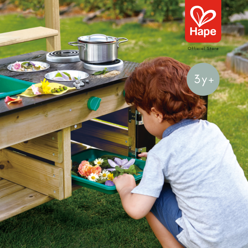 Hape Outdoor Kitchen	ชุดครัว เอาท์ดอร์ เล่นนอกบ้าน ใส่น้ำจริงได้ 3Y+ รูปที่ 5