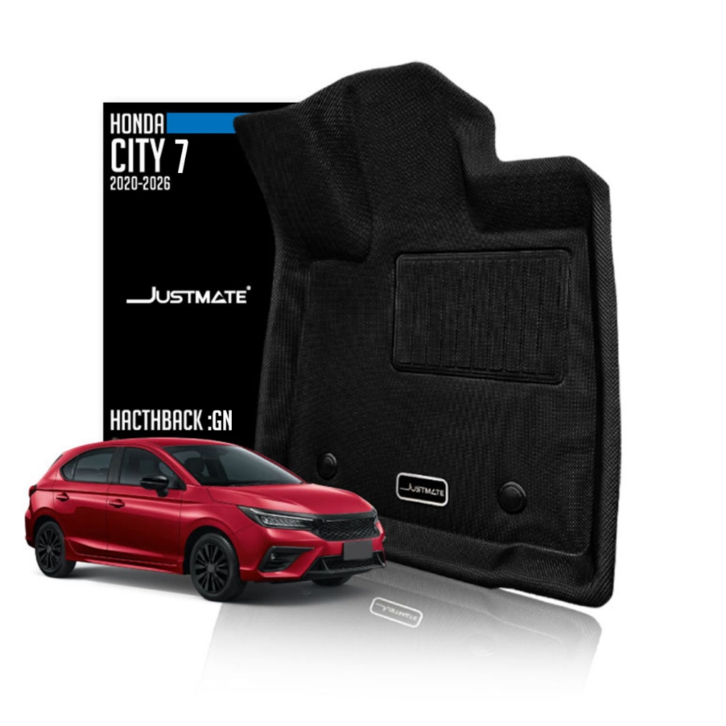 [JUSTMATE] HONDA พรมปูพื้นรถยนต์ CITY 7 :GN HATBACK  2020 - 2026  5 ประตู ใช้ได้กับ น้ำมัน และ e:HEV