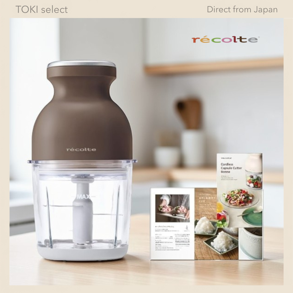 recolte RCP-7 Cordless Capsule Cutter Bonne Food Processor Chopper Blender Ice Crusher 8-in-1
