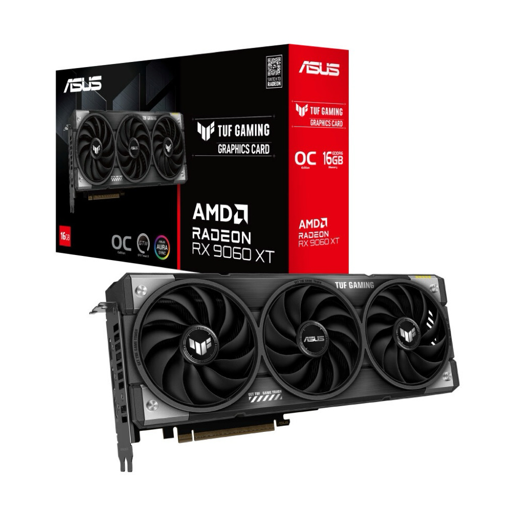 AMD RX 9060XT/16GB ASUS TUF O16G GAMING (OC/D6 ประกัน synnex 26/06/2571