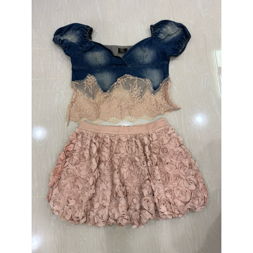 🌈🪸🪻ชุดเซตสาวอวบงานป้าย WR Studio