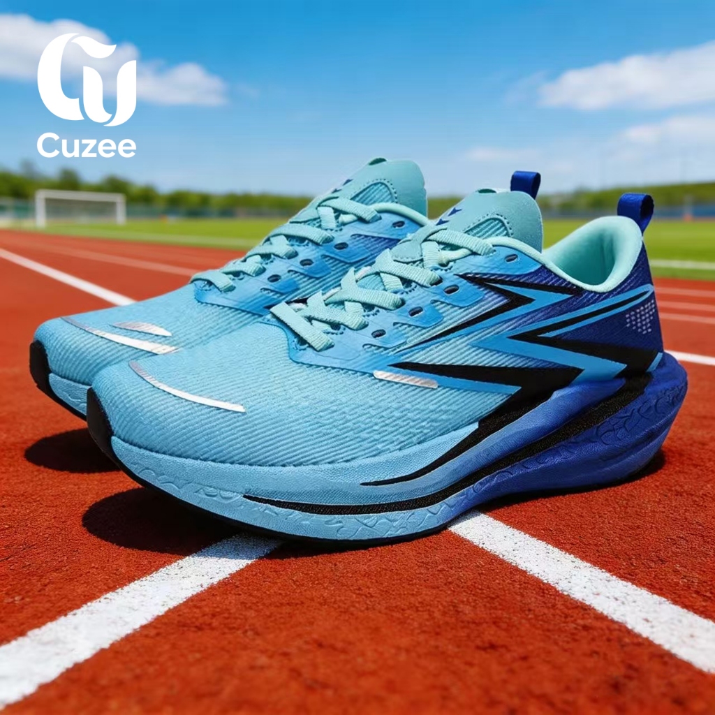 CUZEE รองเท้าวิ่งแบบมีเบาะรองพรีเมียมสำหรับชายหญิง | รองเท้าผ้าใบกีฬา น้ำหนักเบา ระบายอากาศได้ดี สำหรับฝึกซ้อมและแข่งขัน