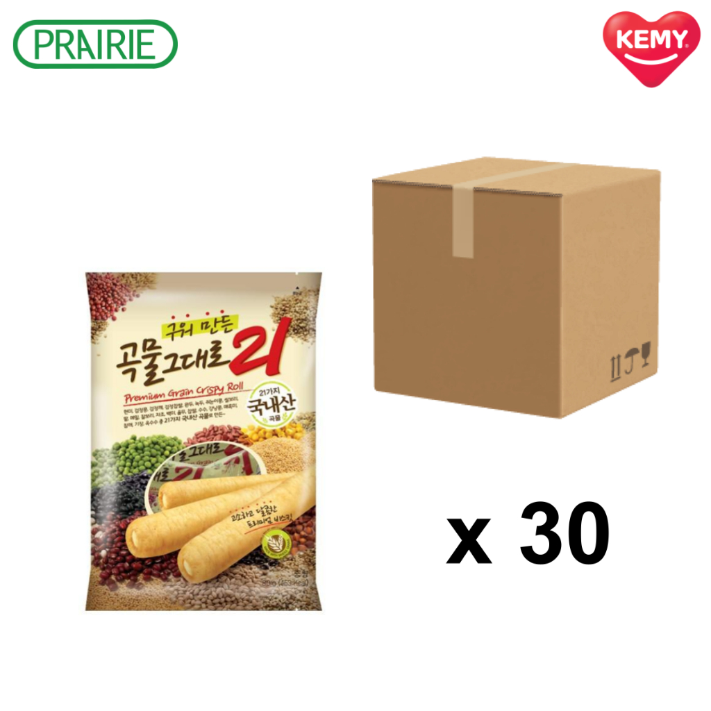 (ยกลัง) เกมี่ เกรน คริสปี้ โรล 80 กรัม / Kemy Grain Crispy Roll 80 g.