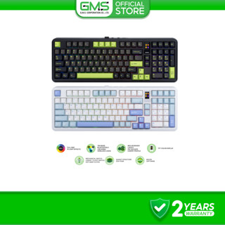 [ประกัน 2 ปี] EGA คีย์บอร์ดเกมมิ่งขนาด 98% บลูทูธ ไร้สาย สาย…