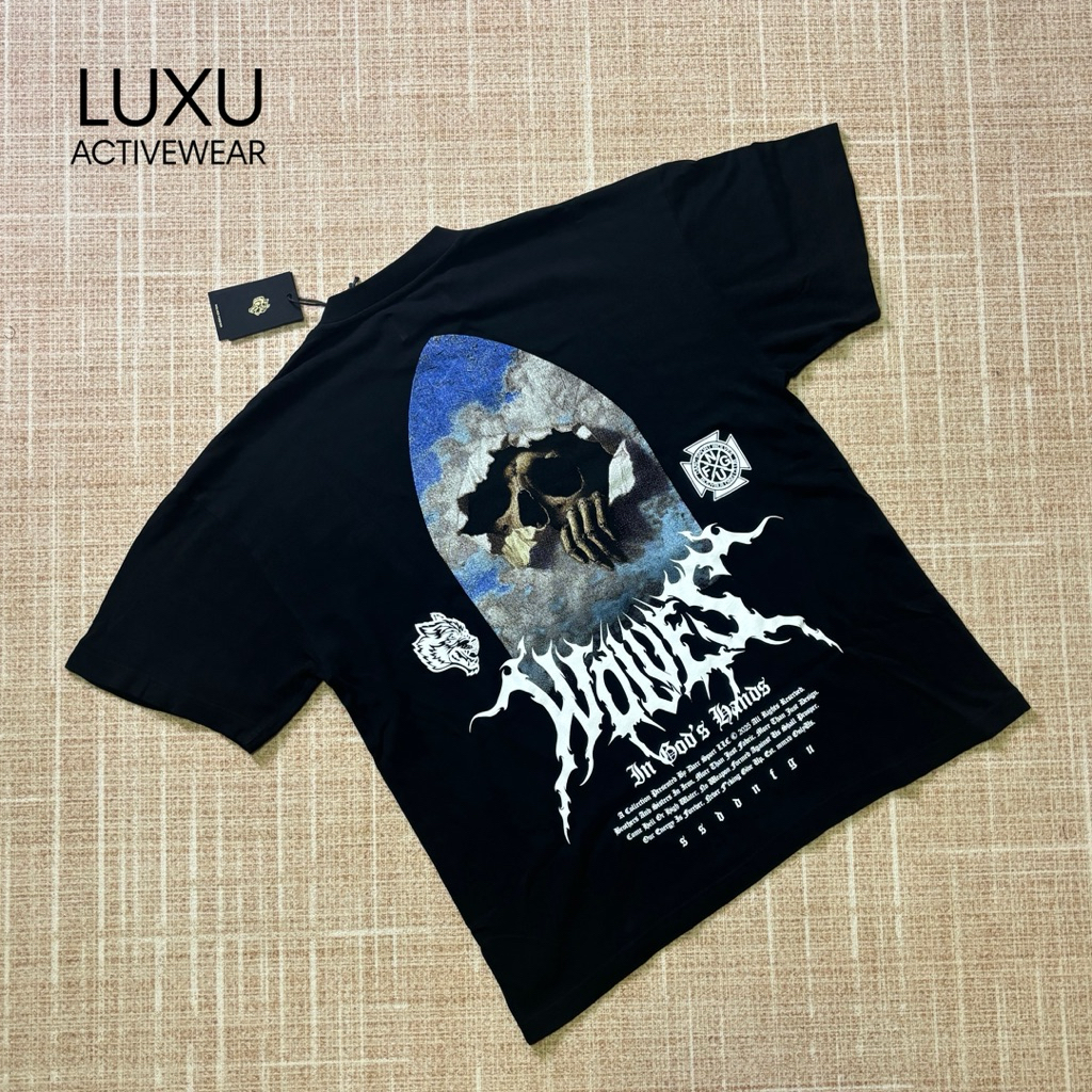 (พร้อมส่ง) DARC SPORT เสื้อยืด Oversized รุ่นThrough The Clouds "Premium" Oversized Tee in Black ของแท้ 100%🇺🇸