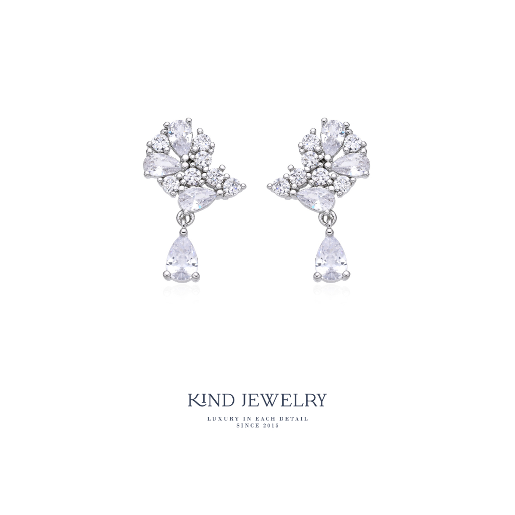 Kind Jewelry ต่างหู ออกงาน เจ้าสาว รุ่น ซินหยาน
