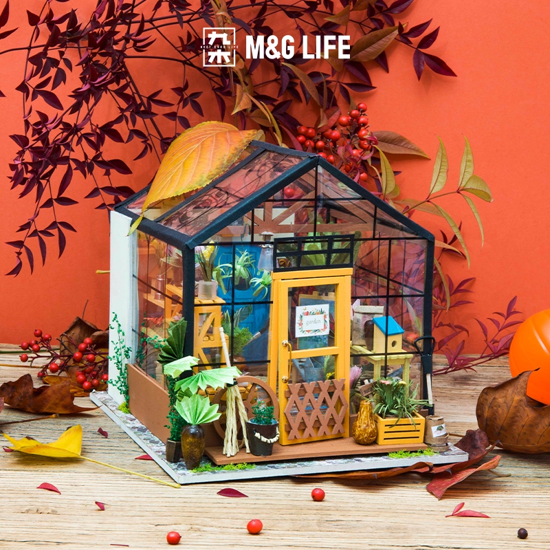 M&G LIFE x Rolife DIY Cottage Assembly Toys โมเดลบ้านพักตากอากาศไม้ประกอบ