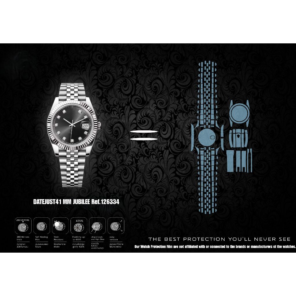 126334 Datejust 41mm ฟิล์มป้องกันรอยนาฬิกา Watch Protection Film for สำหรับ ROLEX DATEJUST 41mm JUBI