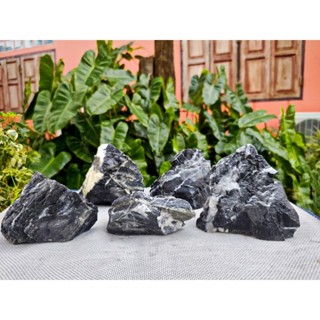 หินภูเขาสีดำเทา ชุด2 กิโล(ได้3-5ก้อน คละไซส์) หินจัดตู้ปลา ห…