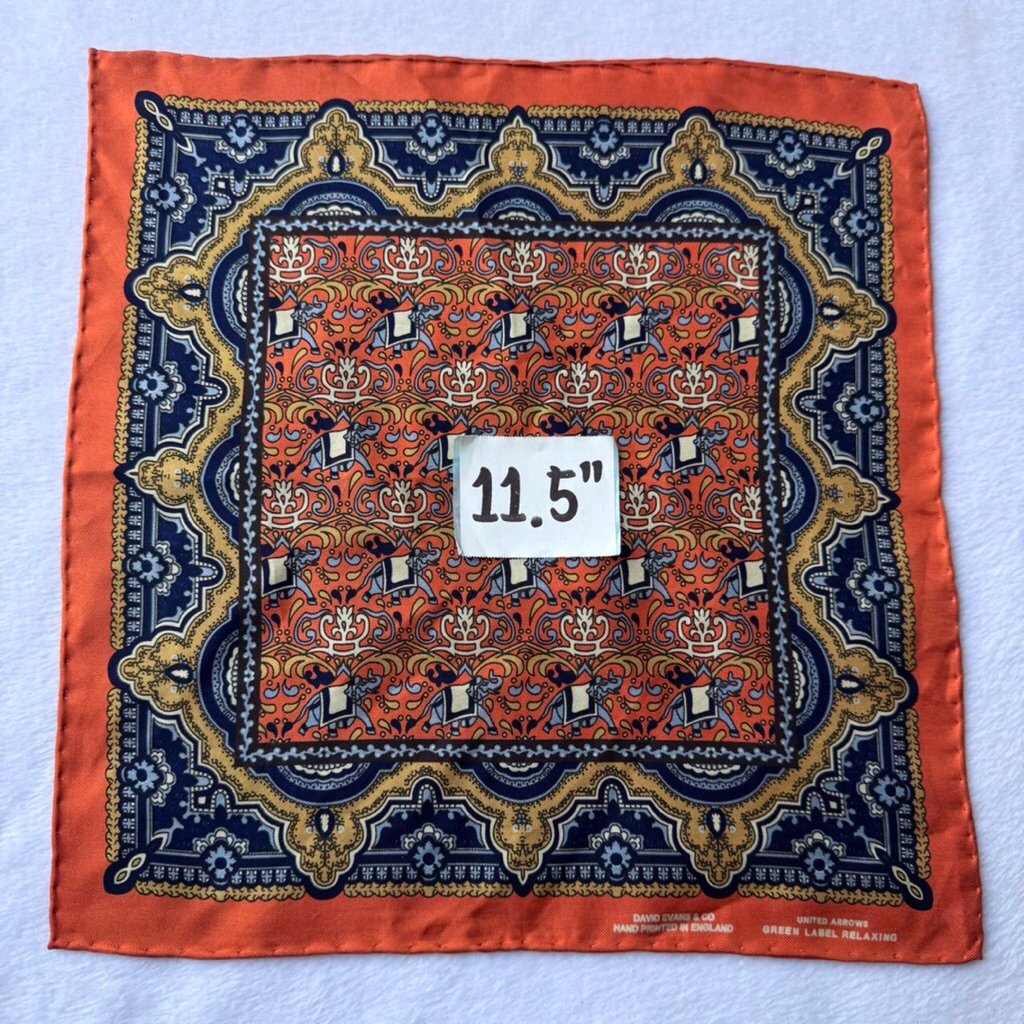 United Arrows Silk England ผ้าเช็ดหน้า