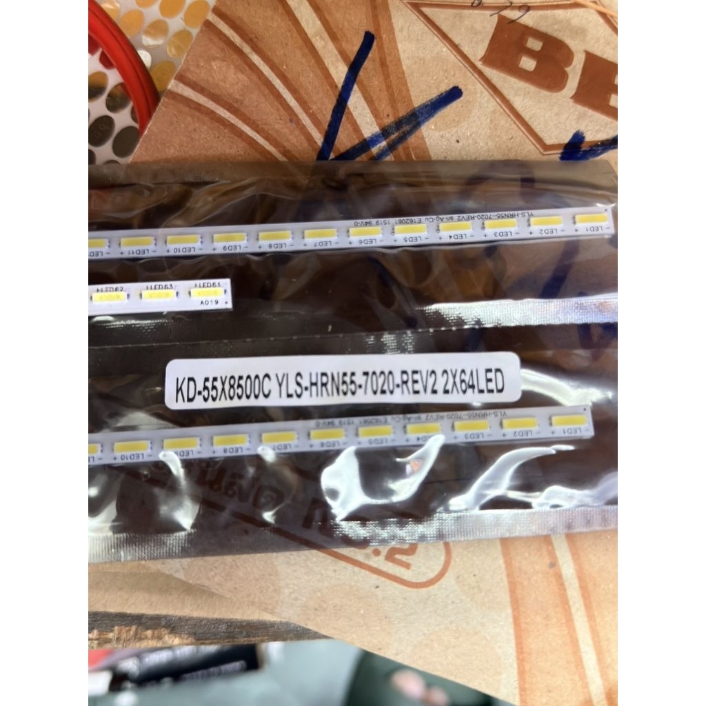 แถบไฟ LED แบ็คไลท์สำหรับทีวี Sony55 นิ้ว YLS_HRN55_7020_REV2 KD-55X8507C KD-55X8505C KD-55X8509C KD-