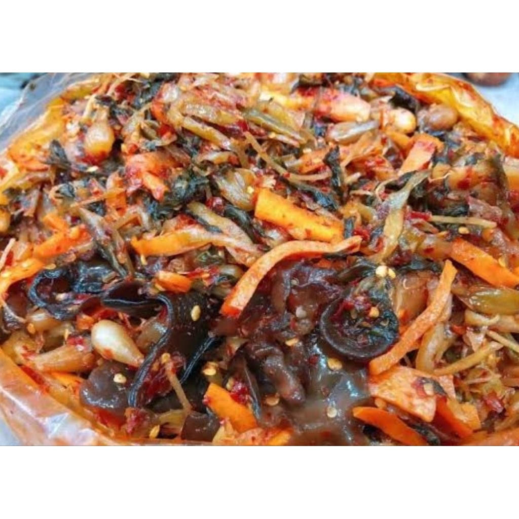 ผักดองรวมมิตร พร้อมทาน ขนาดถุงละ500g-1kg อาหารอยูนาน รสชาติ เปรี้ยวหวาน八宝腌菜