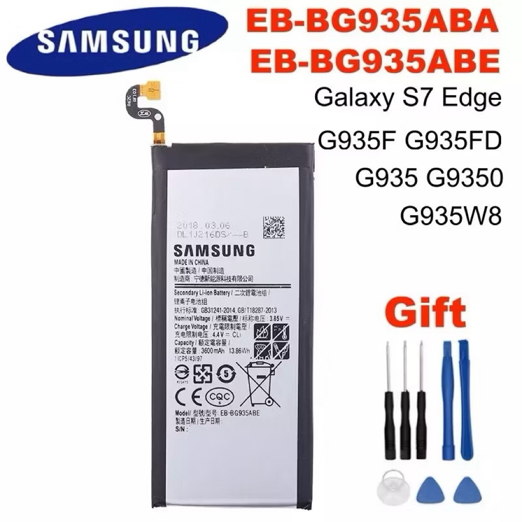 EB-BG935ABE EB-BG935ABAแบตเตอรี่เดิมสำหรับSamsung Galaxy S7 Edge G935 G9350 G935F G935FD G935W8แบตเต