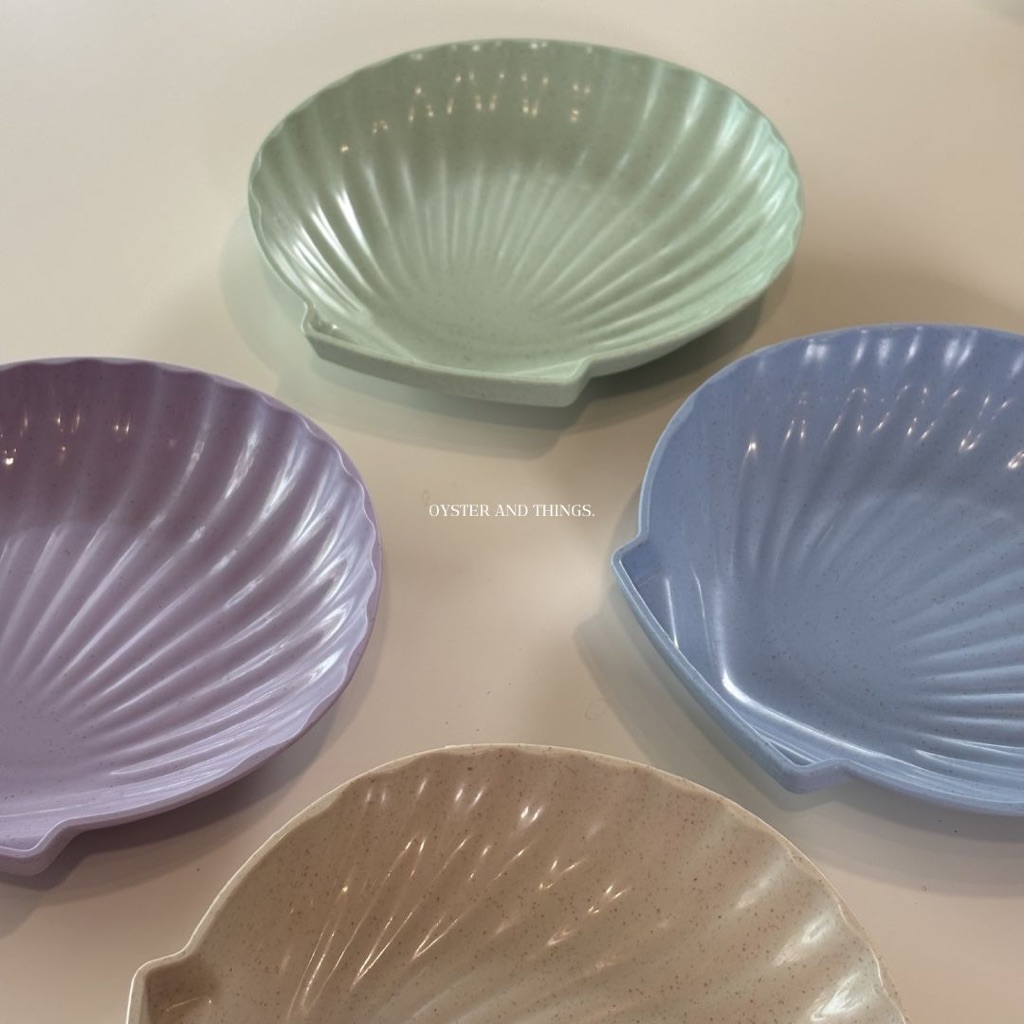 Shell pastel plate | จานหอยสีพาสเทล | Oyster and Things.