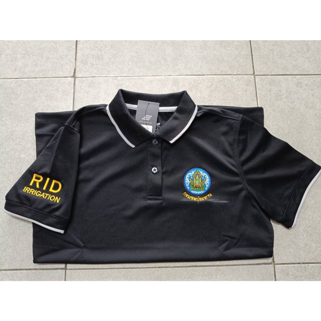 เสื้อโปโลกรมชล แขนRID ผ้าcool ชายมีกระเป๋า หญิงไม่มีกระเป๋า