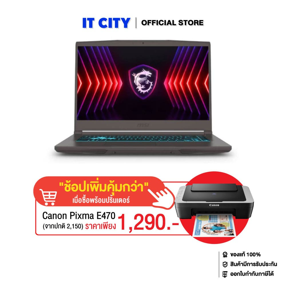 MSI Thin 15 B13VE-2638TH/i7-13620H/16GB/512GB/RTX4050/15.6"_144Hz/Cosmos Gray/Win11_office/2Y CO6-01