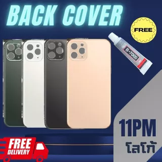 ฝาครอบกระจกสําหรับ11/11P/11PMฝาหลังแบตเตอรี่ด้านหลังประตูกรณีเปลี่ยน แถมกาว